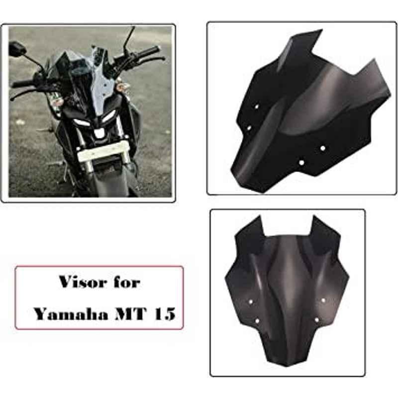 AOW Bike Windscreen for Yamaha MT-15 (Black) V-03