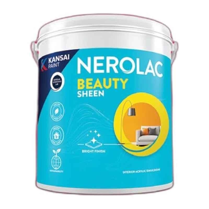 Nerolac Beauty Sheen 20 Litre White Interior Wall Emulsion Paint with Washable, Stain Resistant & FastDrying