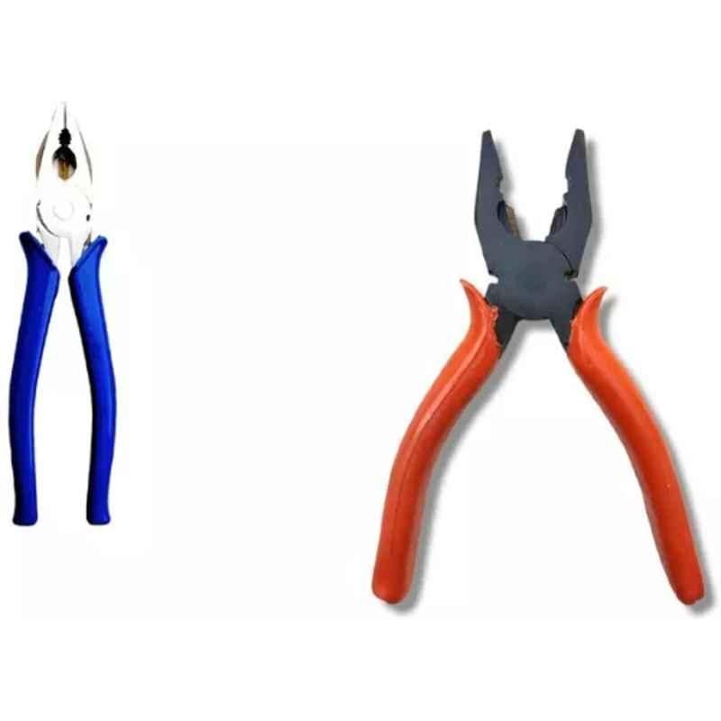 Sky Blue 2 Pcs 7.8 inch Lineman Plier Combo, SBE_PLIER_COMBO_MOD_00129