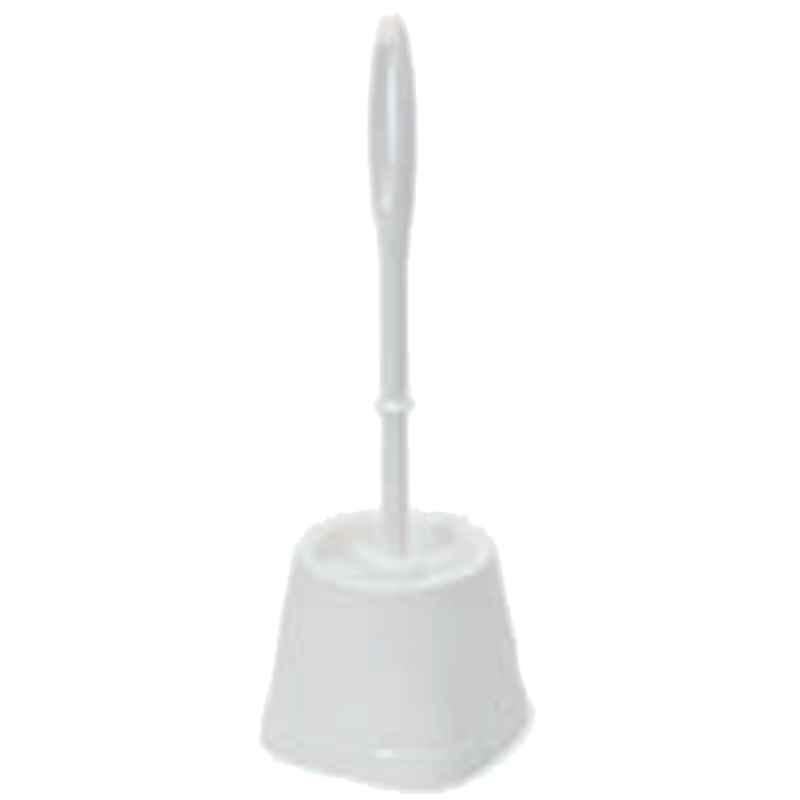 Coronet 39cm Plastic White Toilet Brush Set, 1635015