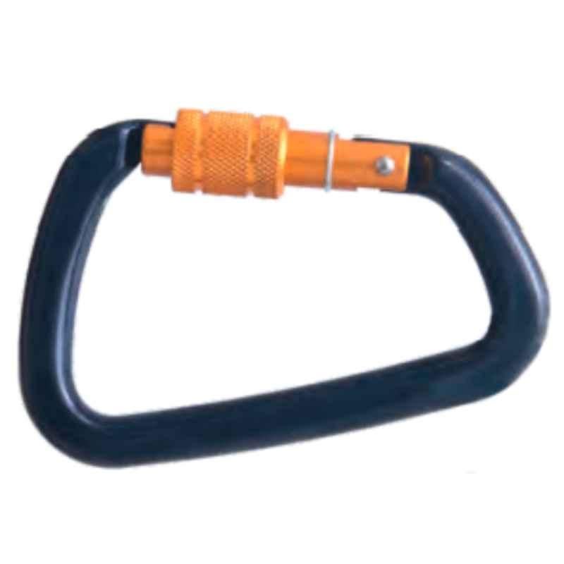 Karam 25.4mm Aluminium Forged Screw Locking Bulb Type Karabiner with Captive Pin, PN 192BE