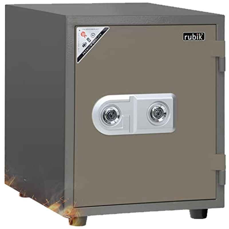 Rubik 80kg Beige 2-Hour Fireproof Safety Box, RB90KL-BE