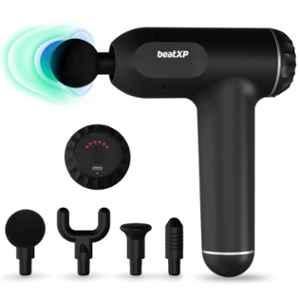 BeatXP Bolt Cordless Battery Powered Deep Tissue Massage Gun with 4 Attachments & 6 Intensity Level, 304669537762