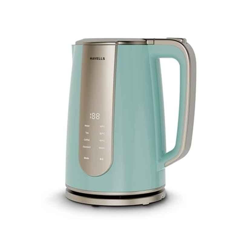 Havells Craft 1.5 Litre 1600W Plastic Blue & Gold Electric Kettle