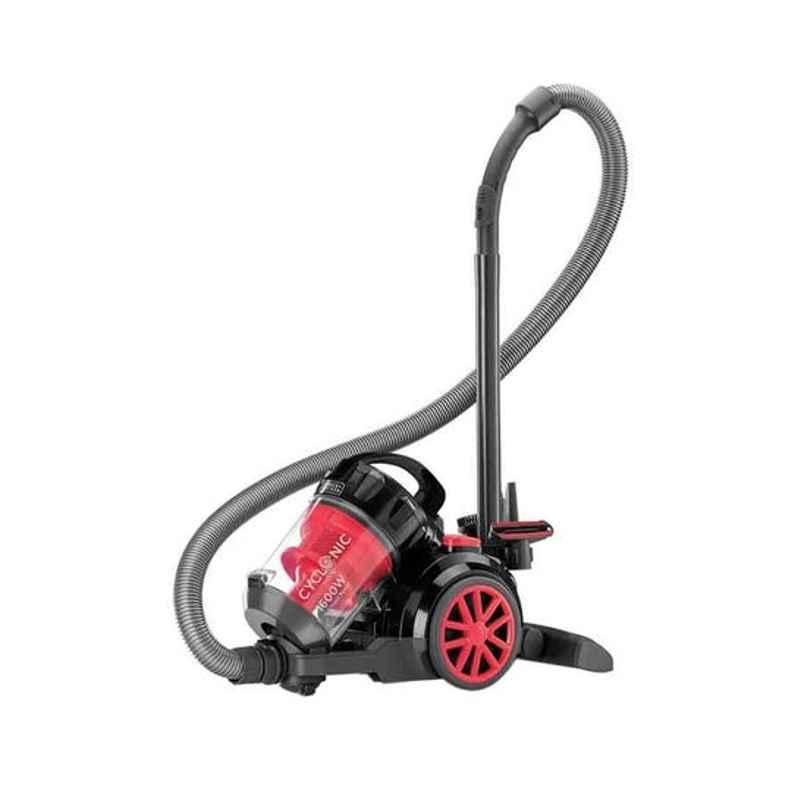 Black & Decker 1600W Black & Red Vacuum Cleaner Set with Bagless & Multicyclonic Technology, VM1680-B5