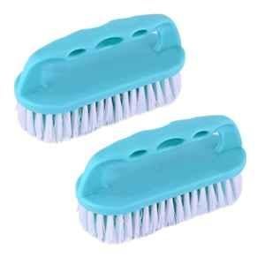 Zureni Heavy Duty Cloth Cleaning Brush with Comfort Grip & Soft Bristles, ZU-CB6-2 (Pack of 2)