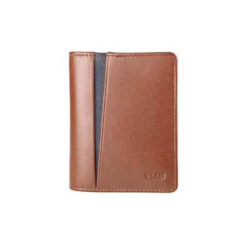 Elan 7 Slots Brown Business Card Holder with Flap, EX-4228-BR