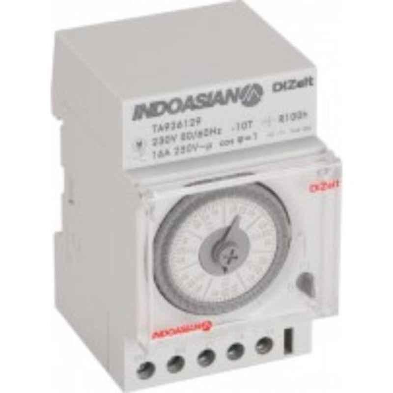Indoasian 16A M 3mod DIN Weekly Analog Time Switches with Battery Back Up, TA926129