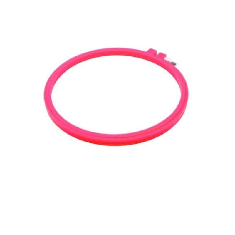 Bright 8 inch Pink Hoops