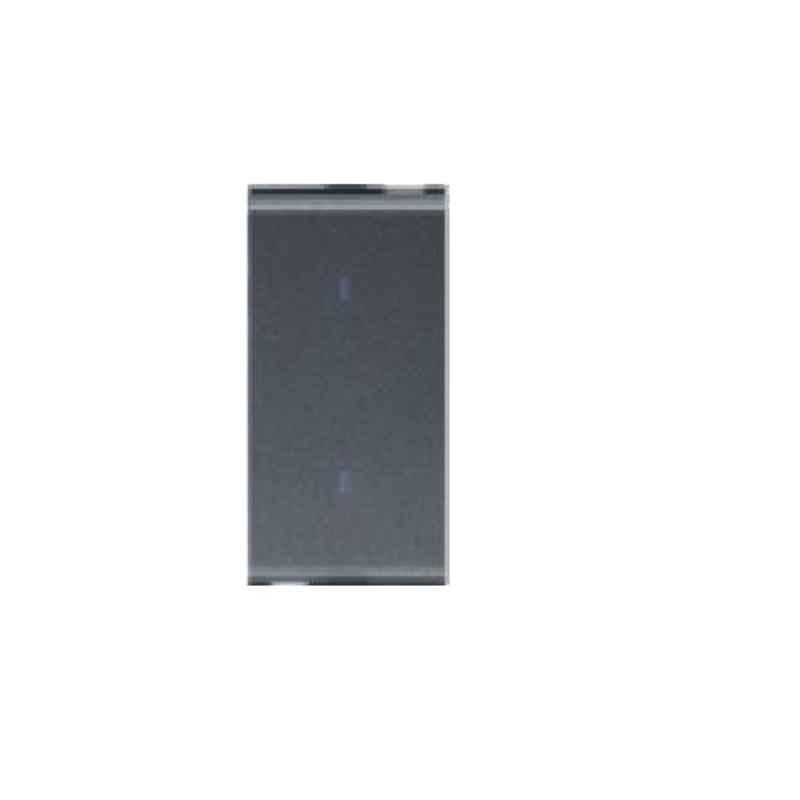 Anchor Penta 16A 2 Way 1 Module Graphite Black Switch, 65008B (Pack of 10)