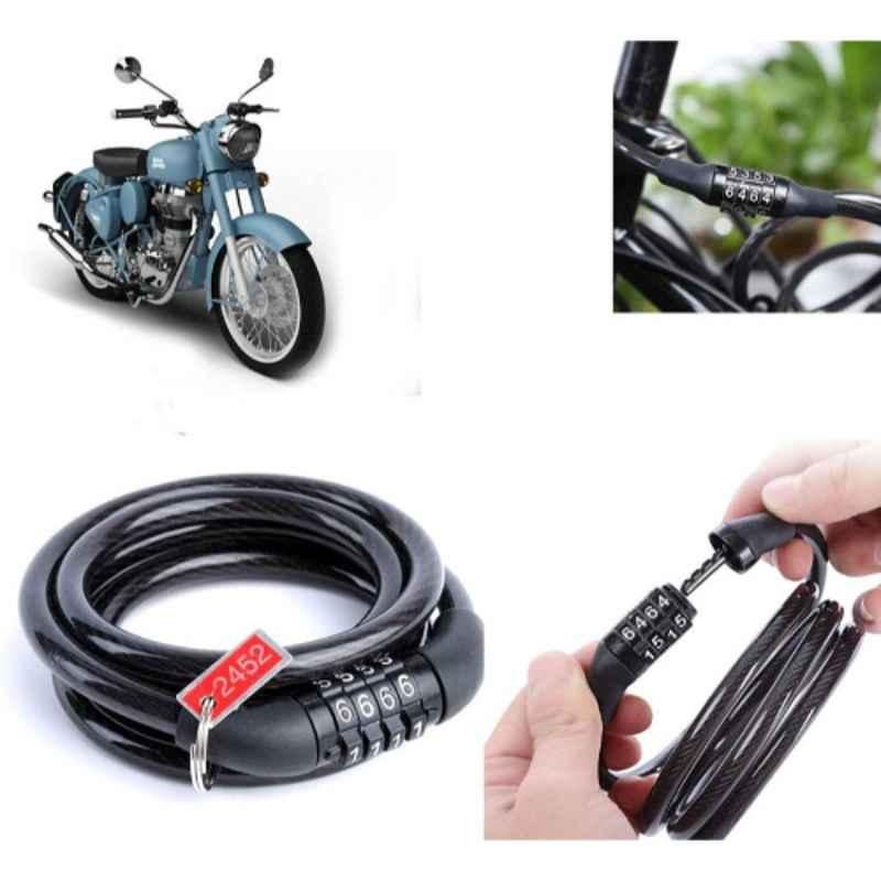 Auto Pearl PVC & Plastic Black Combination Cable Lock for Classic Squadron BS6