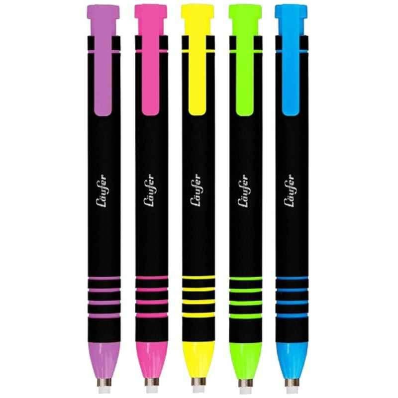 Laufer Trend Pink multi-purpose Eraser-Pen with push-button operation