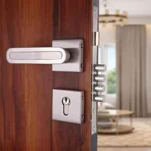 VIN KRAFT 60mm Stainless Steel Satin Mortise Door Lock Handle Set with 3 Keys, ML106-ROSE-OSK