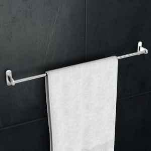 Plantex Towel Rod for Bathroom/Pure Brass Towel Hanger/24in Towel Holder/Bathroom Accessories APS-GIA-01, Chrome