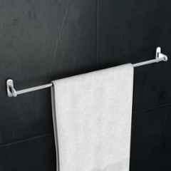 Plantex Towel Rod for Bathroom/Pure Brass Towel Hanger/24in Towel Holder/Bathroom Accessories APS-GIA-01, Chrome