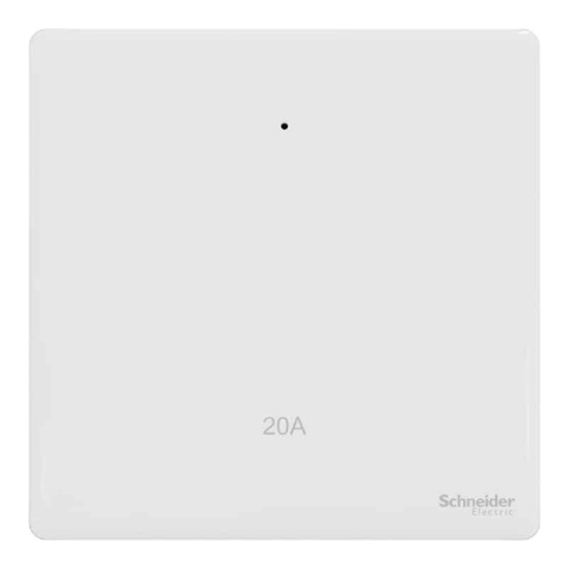 Schneider Electric Unica X 20A 250V 1 Gang 2 Pole Painted White Switch with LED, NUX31D20N_PW