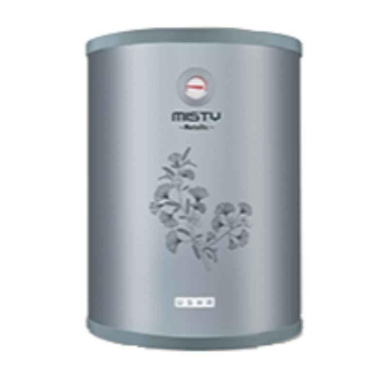 Usha Misty Metallic 15L 2000W Star Silver Water Storage Heater with kit
