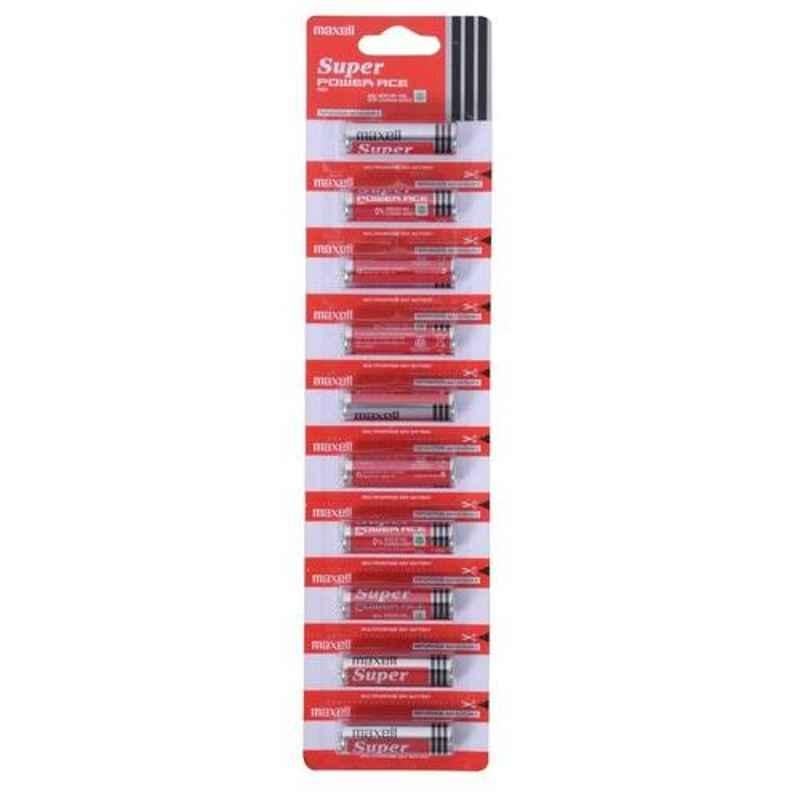 Maxell R6P(AR)1Bx10 1.5V Red Multipurpose Dry Battery with Tear Strip, (Pack of 100)