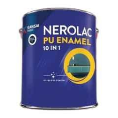 Nerolac 10 in 1 1 Litre Brilliant White PU Enamel Oil Based Paint for Wood, Metal, FastDrying, Scratch & Rust Resistant
