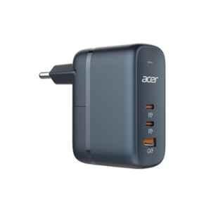 Acer PowerMax 65W Black GaN Triple Port USB Fast Charging Adapter, ZC.A01SI.3C3