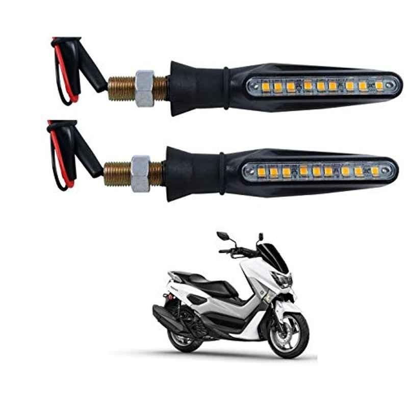 Kozdiko 4 Pcs Plastic Front & Rear Side Sleek Yellow Bike Indicator Set for Yamaha Nmax 155