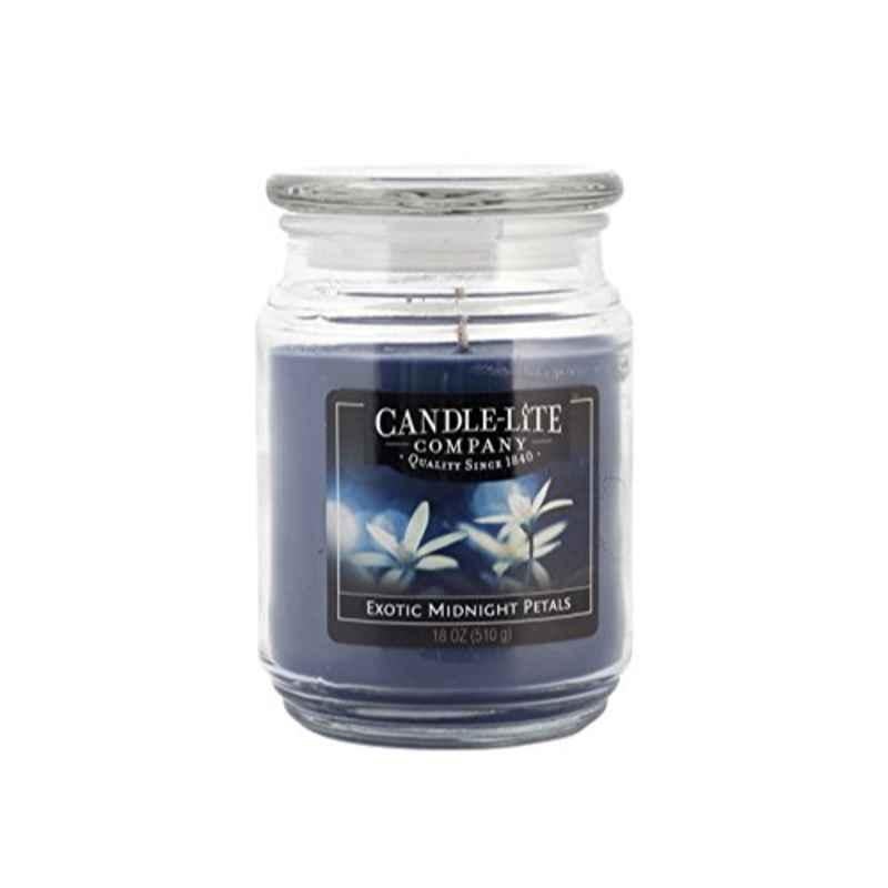 Candle Lite Everyday 18 Oz 3-Wick Exotic Midnight Petals Fragrance Candle, 3297055