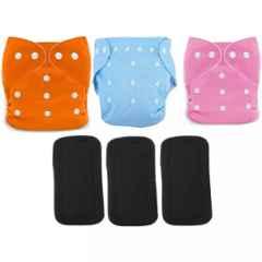 Fastgear Cotton Washable Button Strap Diaper, FG508, Size: Medium