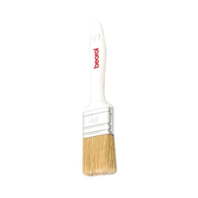 Beorol 40x15mm White, Silver & Beige Economy Paint Brush, EB40