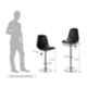 MBTC Rapid Polypropylene Black High Bar Stool Chair