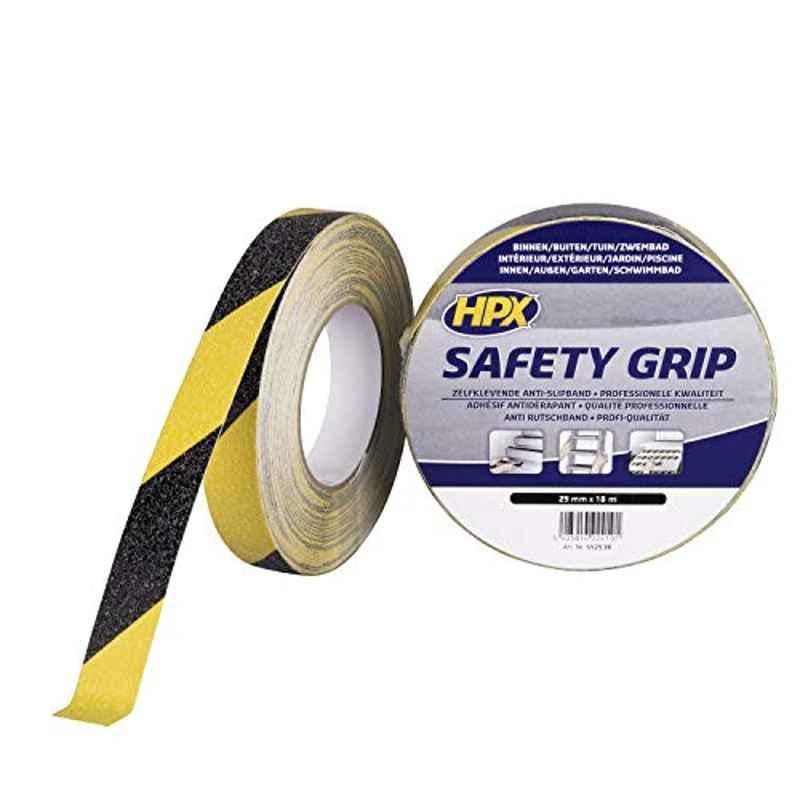 HPX 25mm Black & Yellow Anti Slip Tape, SY2518