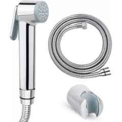 Senkiddpro Kohler ABS & Stainless Steel Chrome Finish Wall Mounted Health Faucet with Pipe & Hook