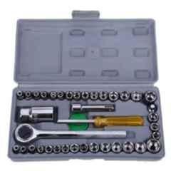 GSK Corporation 40 Pcs Combination Wrench Socket Set with Rachet Handle