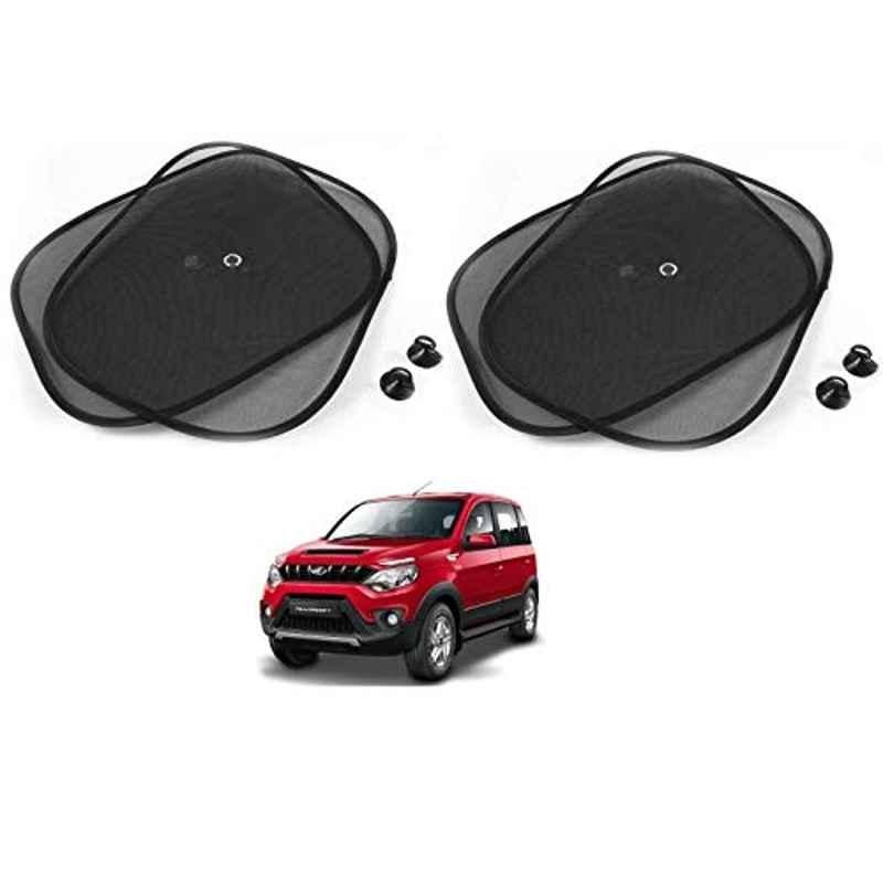 Kozdiko 4 Pcs Black Chipokoo Car Window Sunshade Curtain Set Mahindra NuvoSport