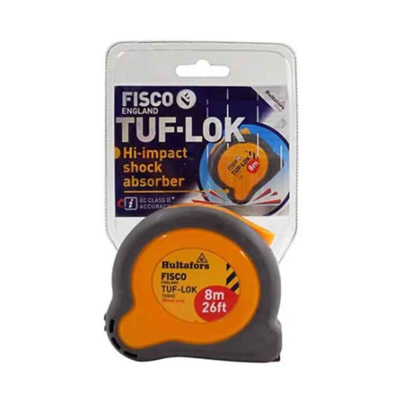 Fisco FTUF 8 8m Polyester Grey & Yellow Measuring Tape