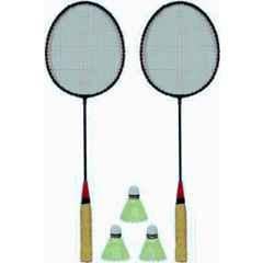STYRKR Multicolour badminton Racket with 3 shuttlecocks Badminton Kit
