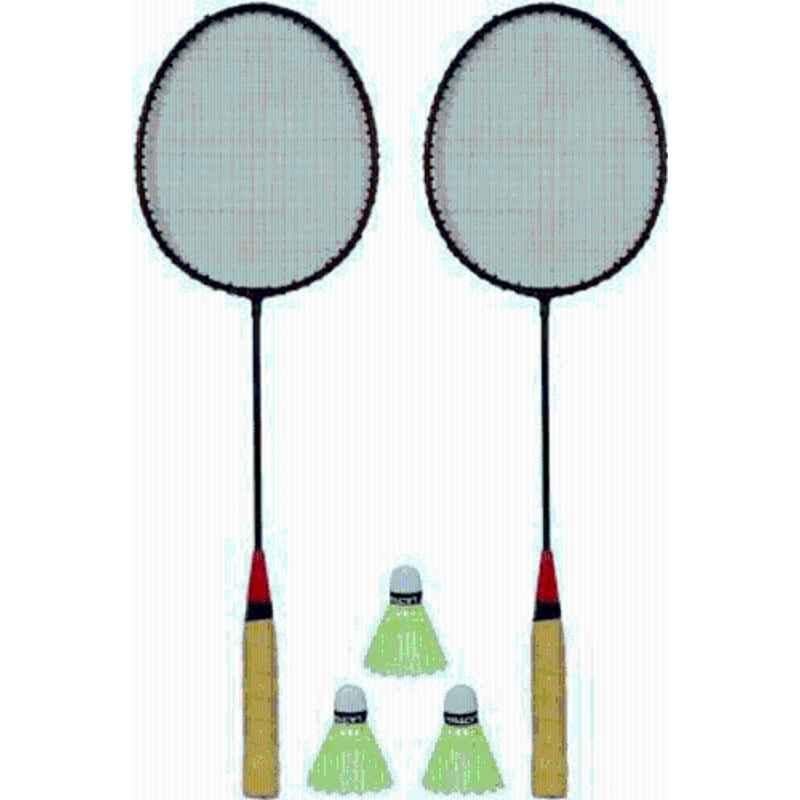 STYRKR Multicolour badminton Racket with 3 shuttlecocks Badminton Kit