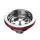 Biut 4 inch Stainless Steel 304 Silver 2-Level Sink Strainer with Stopper, KS-SC1