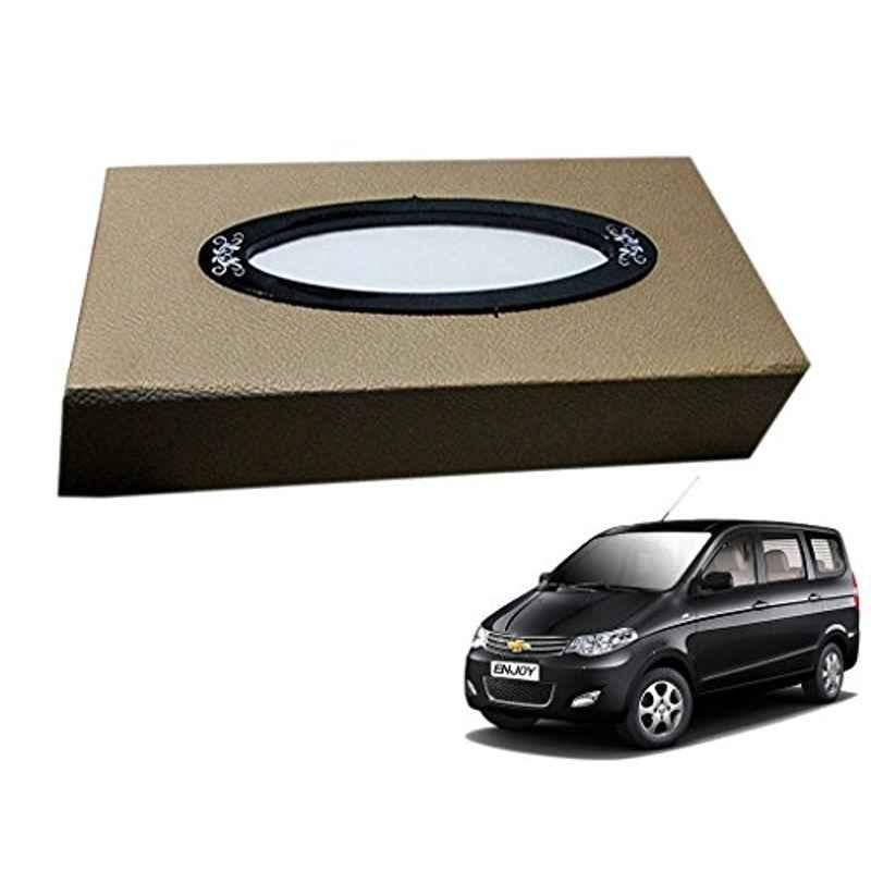 Kozdiko 200 Sheets 100 Pulls Beige Tissue Paper Box for Chevrolet Enjoy, koz_16741