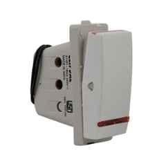 Schneider Electric Opale 16A 1 Module White Switch with Indicator, X1181WH (Pack of 20)