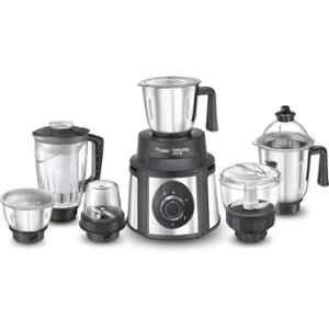 Prestige Endura 1000W Black & Silver Juicer Mixer Grinder with 6 Jars