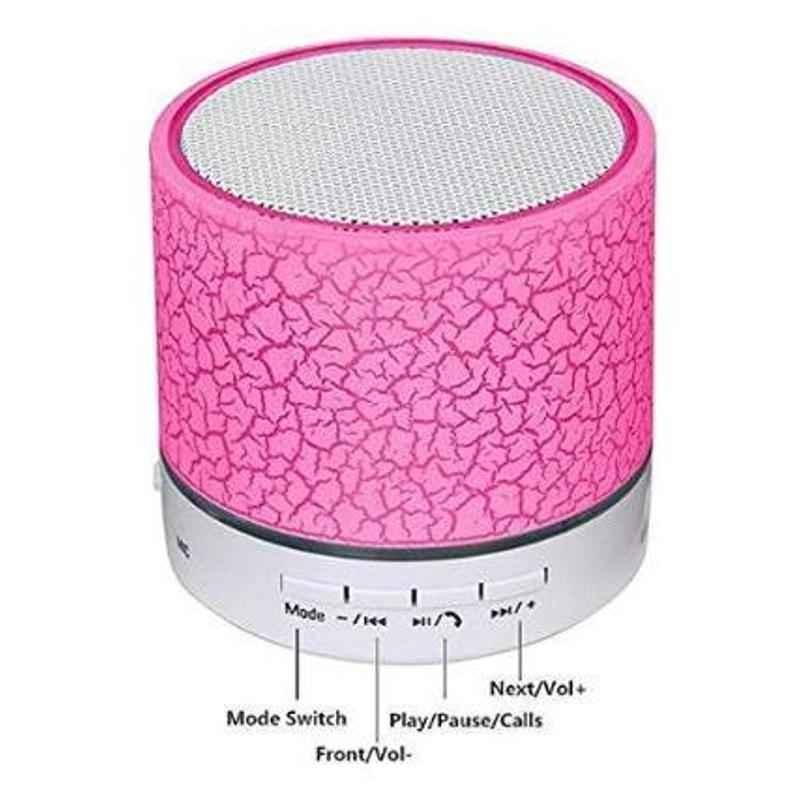I Kall Mini USB Portable Pink Bluetooth Speaker, S10