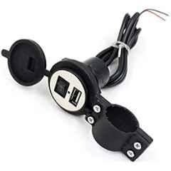 AOW Motorcycle Bike Mobile Phone USB Charger Power Adapter 12v (Waterproof) for Honda Activa 3G