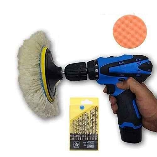 Diamond Shine 21 Piece Drill Brush Attachment Set - Scrub Pads