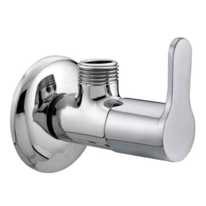 Drizzle Fusion Brass Chrome Finish Silver Angle Valve, AANGLEFUSION