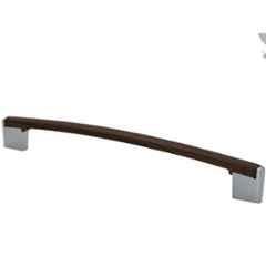 RAB 224mm Zinc Walnut Drawer Pull Handle, LH4006 (Pack of 2)