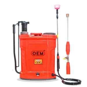 OEM 20 Liter 12A 12V Plastic Red Knapsack Battery Sprayer
