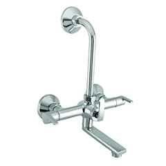 10X WM-9667 Brass Chrome Plated Wall Mixer for Bathroom