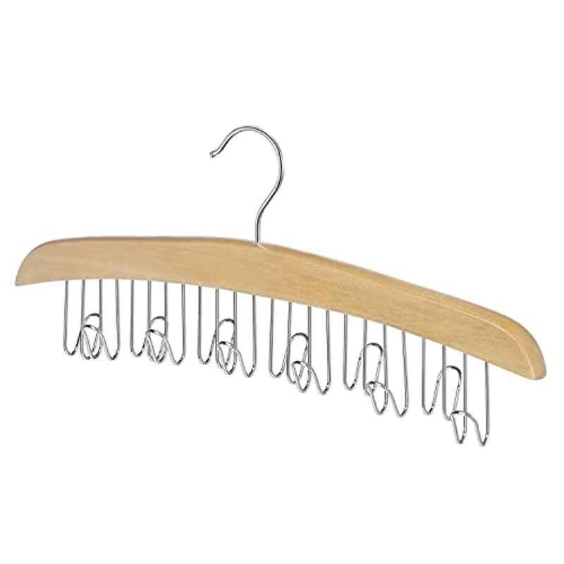 Whitmor 17.1 inch 7 inch Wood Brown Belt Hanger