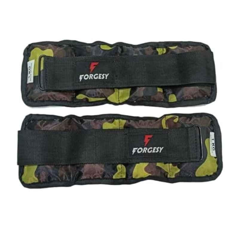 Forgesy 2 Pcs 1kg Camouflage & Matti Ankle Weight