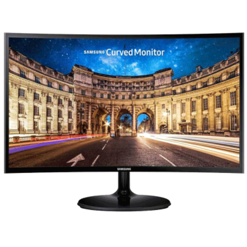 Samsung 24 inch Black High Glossy FHD Curved Gaming Monitor, LC24F392FHWXXL